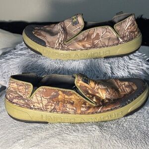 Under Armour Slip On Spike Camp Sock Shoes - Realtree Ap-xtra/ Deer Hide